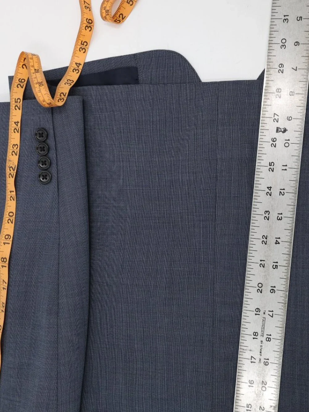 Bonobos Sport Coat Men 38R Wool blend stretch Slim Fit Two Button blue sharkskin